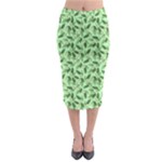 Leaves Pattern Texture Seamless Midi Pencil Skirt