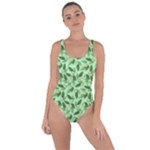 Leaves Pattern Texture Seamless Bring Sexy Back Swimsuit