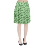 Leaves Pattern Texture Seamless Pleated Skirt