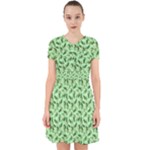 Leaves Pattern Texture Seamless Adorable in Chiffon Dress