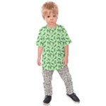 Leaves Pattern Texture Seamless Kids  Raglan T-Shirt