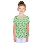 Leaves Pattern Texture Seamless Kids  One Piece T-Shirt