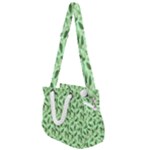 Leaves Pattern Texture Seamless Rope Handles Shoulder Strap Bag