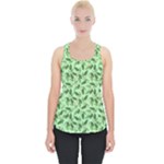 Leaves Pattern Texture Seamless Piece Up Tank Top