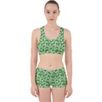 Leaves Pattern Texture Seamless Work It Out Gym Set