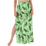 Leaves Pattern Texture Seamless Maxi Chiffon Tie-Up Sarong