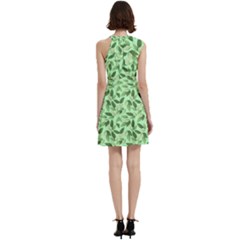 Cocktail Party Halter Sleeveless Dress With Pockets 