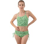 Leaves Pattern Texture Seamless Mini Tank Bikini Set