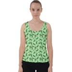 Leaves Pattern Texture Seamless Velvet Tank Top