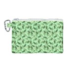 Leaves Pattern Texture Seamless Canvas Cosmetic Bag (Medium)