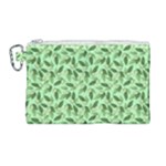 Leaves Pattern Texture Seamless Canvas Cosmetic Bag (Large)