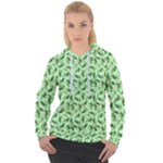 Leaves Pattern Texture Seamless Women s Overhead Hoodie