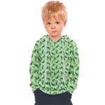 Leaves Pattern Texture Seamless Kids  Overhead Hoodie