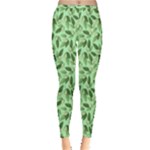 Leaves Pattern Texture Seamless Inside Out Leggings