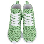 Leaves Pattern Texture Seamless Women s Lightweight High Top Sneakers