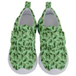 Leaves Pattern Texture Seamless Kids  Velcro No Lace Shoes