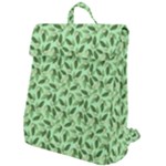 Leaves Pattern Texture Seamless Flap Top Backpack