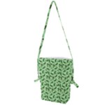 Leaves Pattern Texture Seamless Folding Shoulder Bag