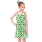 Leaves Pattern Texture Seamless Kids  Overall Dress