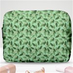 Leaves Pattern Texture Seamless Make Up Pouch (Large)