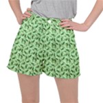 Leaves Pattern Texture Seamless Women s Ripstop Shorts