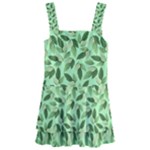 Leaves Pattern Texture Seamless Kids  Layered Skirt Swimsuit