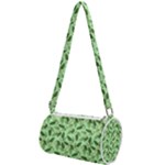 Leaves Pattern Texture Seamless Mini Cylinder Bag