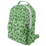 Leaves Pattern Texture Seamless Flap Pocket Backpack (Small)