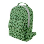 Leaves Pattern Texture Seamless Flap Pocket Backpack (Large)