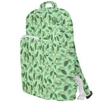 Leaves Pattern Texture Seamless Double Compartment Backpack