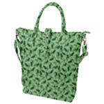 Leaves Pattern Texture Seamless Buckle Top Tote Bag