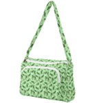 Leaves Pattern Texture Seamless Front Pocket Crossbody Bag