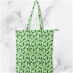 Leaves Pattern Texture Seamless Double Zip Up Tote Bag