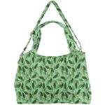 Leaves Pattern Texture Seamless Double Compartment Shoulder Bag