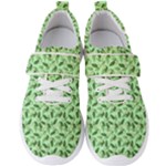 Leaves Pattern Texture Seamless Men s Velcro Strap Shoes