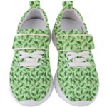 Leaves Pattern Texture Seamless Kids  Velcro Strap Shoes