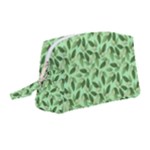 Leaves Pattern Texture Seamless Wristlet Pouch Bag (Medium)