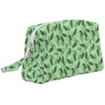 Leaves Pattern Texture Seamless Wristlet Pouch Bag (Large)