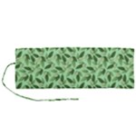 Leaves Pattern Texture Seamless Roll Up Canvas Pencil Holder (M)