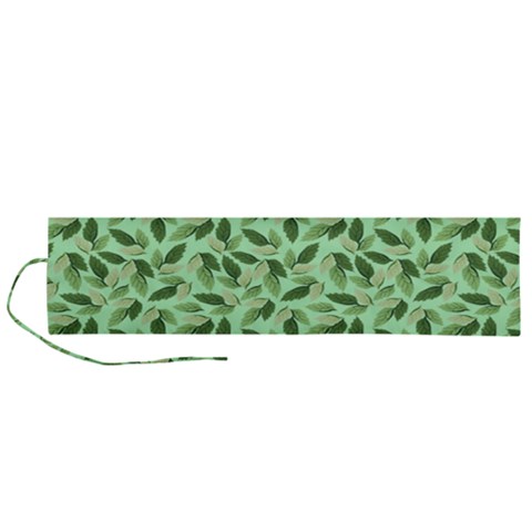 Leaves Pattern Texture Seamless Roll Up Canvas Pencil Holder (L) from ArtsNow.com