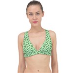 Leaves Pattern Texture Seamless Classic Banded Bikini Top