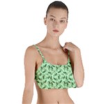 Leaves Pattern Texture Seamless Layered Top Bikini Top 