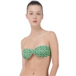 Leaves Pattern Texture Seamless Classic Bandeau Bikini Top 