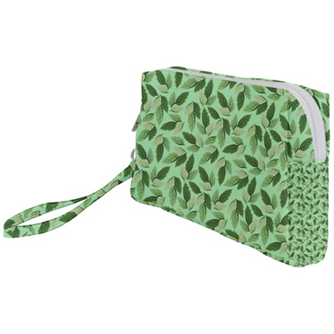 Leaves Pattern Texture Seamless Wristlet Pouch Bag (Small) from ArtsNow.com