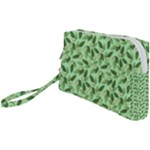 Leaves Pattern Texture Seamless Wristlet Pouch Bag (Small)