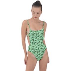 Tie Strap One Piece Swimsuit 