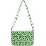 Leaves Pattern Texture Seamless Double Gusset Crossbody Bag