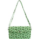 Leaves Pattern Texture Seamless Removable Strap Clutch Bag