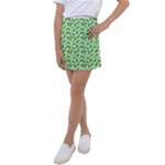 Leaves Pattern Texture Seamless Kids  Tennis Skirt