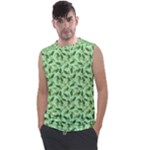 Leaves Pattern Texture Seamless Men s Regular Tank Top